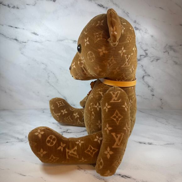 Louis Vuitton Teddy Bear Monogram Doudou Plush Velour 2005 RARE Numbered 012/500 - Picture 8 of 10